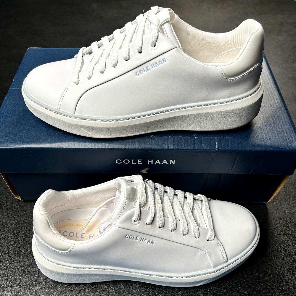 Cole Haan GrandPro Topspin Womens Sneakers Size 7 White Heather W29610 NEW